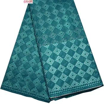 

ulifelace African Eyelet Swiss Voile Lace with Stones Embroidery 100% cotton High quality Swiss voile laces Switzerland SW-036