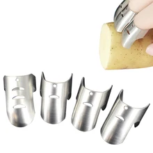 4 шт./компл. Регулируемая Защита для пальцев из нержавеющей стали защита для пальцев резалка для овощей безопасность кухонные аксессуары инструменты