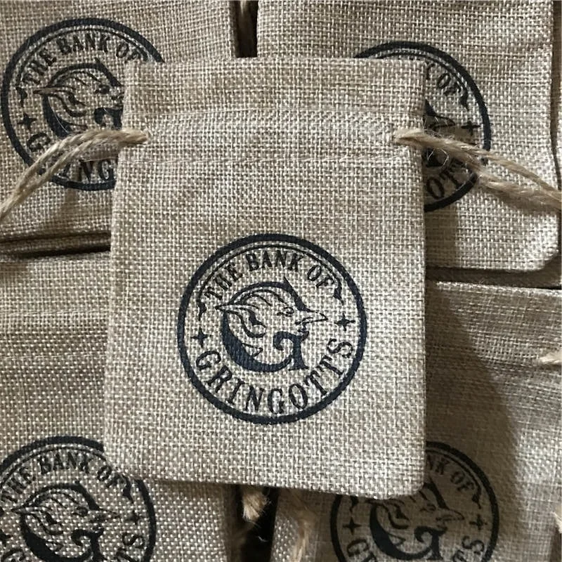 

10pcs Pack Harri Potter Gringotts Bank Bag Wizarding World Cosplay Gifts Party Students Fans