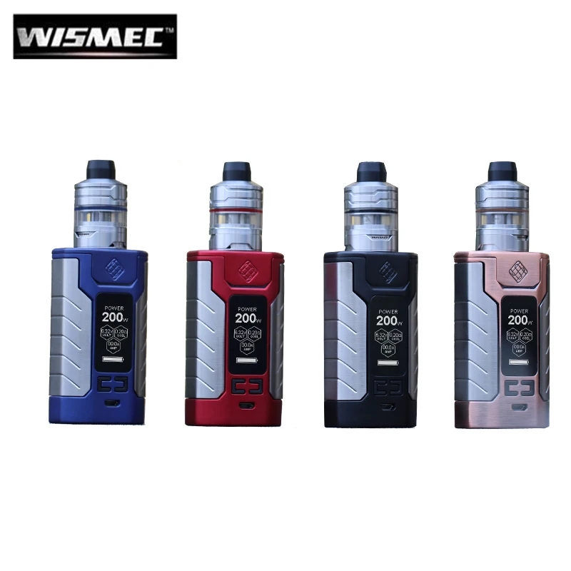 

Original Wismec Sinuous FJ200 Kit 200W FJ200 Box MOD With 2ml/4ml Divider Tank 4600mAh Battery E-Cigarettes