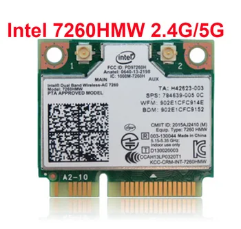 

Brand new for intel Dual Band Wireless AC 7260 Intel7260 7260HMW 7260AC 2.4&5G 867M BT4.0 MiniPCIe WiFi Wireless Network Card