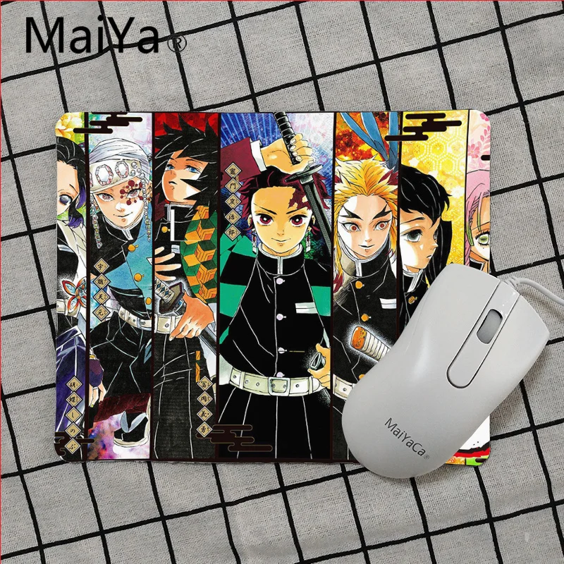 Maiya, высокое качество, Demon Slayer Kimetsu no Yaiba, красивый коврик для мышки в стиле аниме,,, игровой коврик для мыши - Цвет: No Lock Edge18x22cm