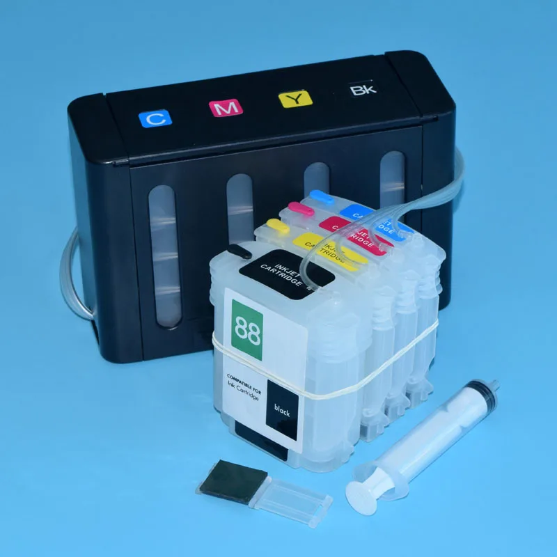 4 цвета Bulk ciss Ink система для hp 88 для hp K5400 K5300 K8600 K550 принтеры с чипами автоматического сброса