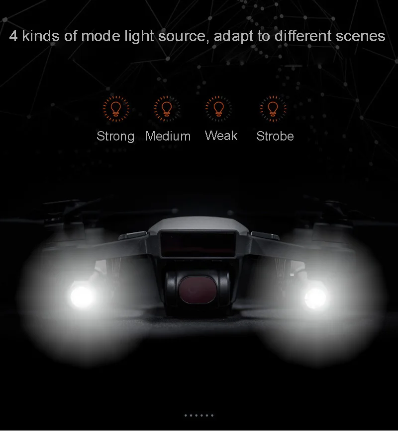 PGYTECH портативный DJI Spark ночной F светильник светодиодный светильник ing Комплект для DJI Spark Drone аксессуары