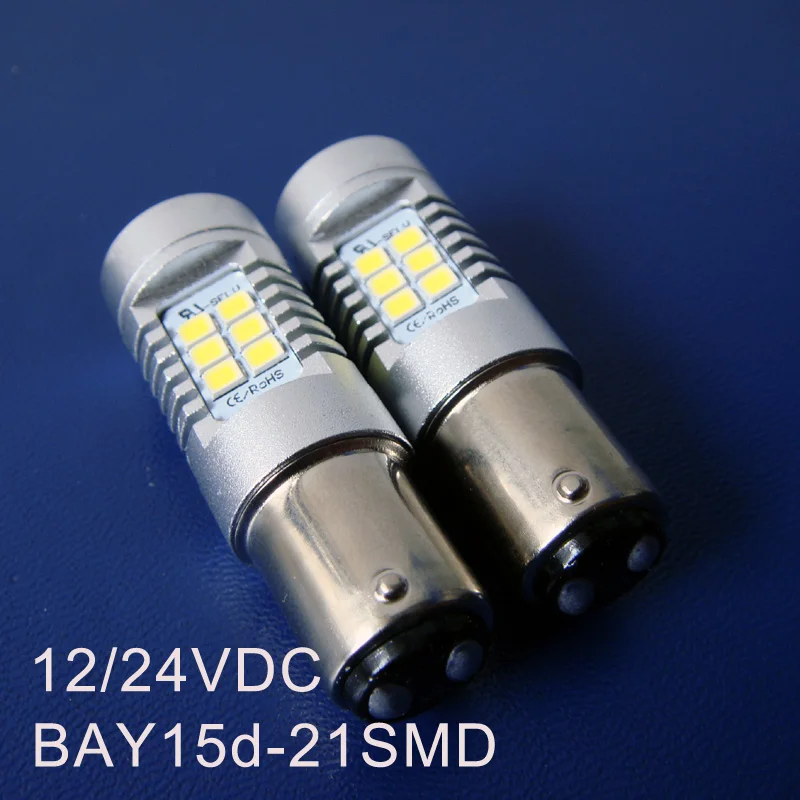 

High quality 12/24VDC Truck,Freight Car Led BAY15d Brake Light 1157 P21/5W BAZ15d Led Light Bulb Lamp free shipping 100pcs/lot