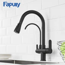 Fapully Kitchen Faucet Filter Water Sink Black Brass Pull Down Dual Sprayer Nozzle Torneira Swivel Water Outlet Mixer Tap 1030 Fapully Kitchen Faucet Filter Water Sink Black Brass Pull Down Dual Sprayer Nozzle Torneira Swivel Water Outlet Mixer Tap 1030