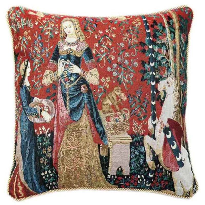 lady-and-unicorn-sense-of-smell-cushion-cover
