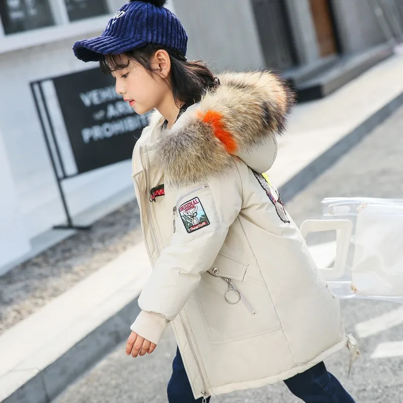 Kids Winter Coat Snow Wear Colorful Fur Collar Girls Long Parkas White Duck Down Girl Down Coat Thick Warm Kids Snowsuit Outwear цена Kids Winter Coat Snow Wear Colorful Fur Collar Girls Long Parkas White Duck Down Girl Down Coat Thick Warm Kids Snowsuit Outwear цены онлайн