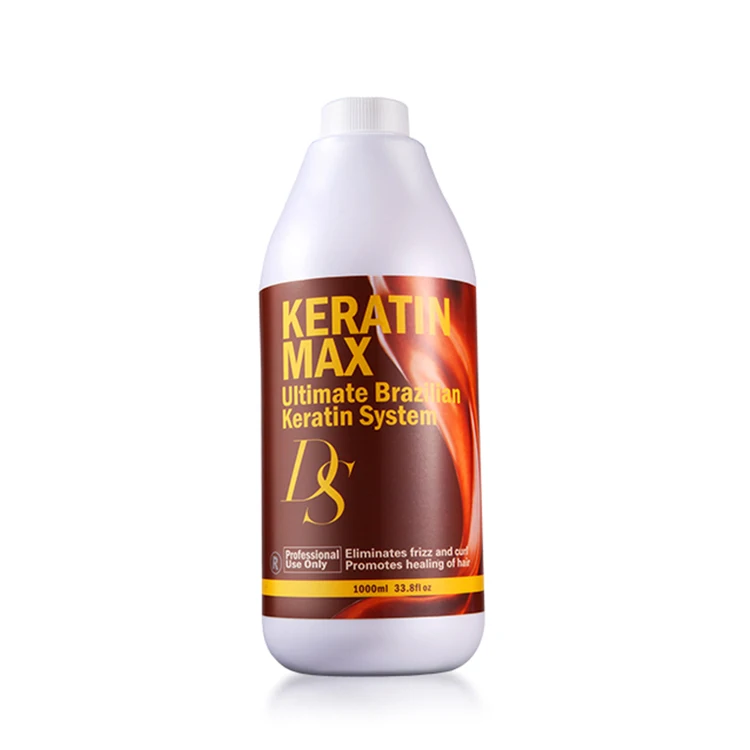 Горячая DS Max 1000 мл Бразильский кератин 12% Формалин лечение волос+ 500 мл очищающий шампунь выпрямление и разглаживание волос