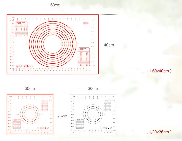 Антипригарный силиконовый коврик для выпечки коврик для замеса теста выпечки прокатки кондитерских изделий коврик для выпечки вкладыши колодки Инструменты для приготовления пищи