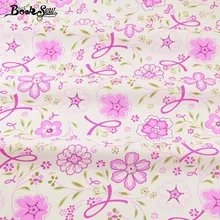 Книжные украшения домашний текстиль розовый цветочный узор Новое поступление хлопчатобумажная ткань для вышивания кукол детская стеганая одежда