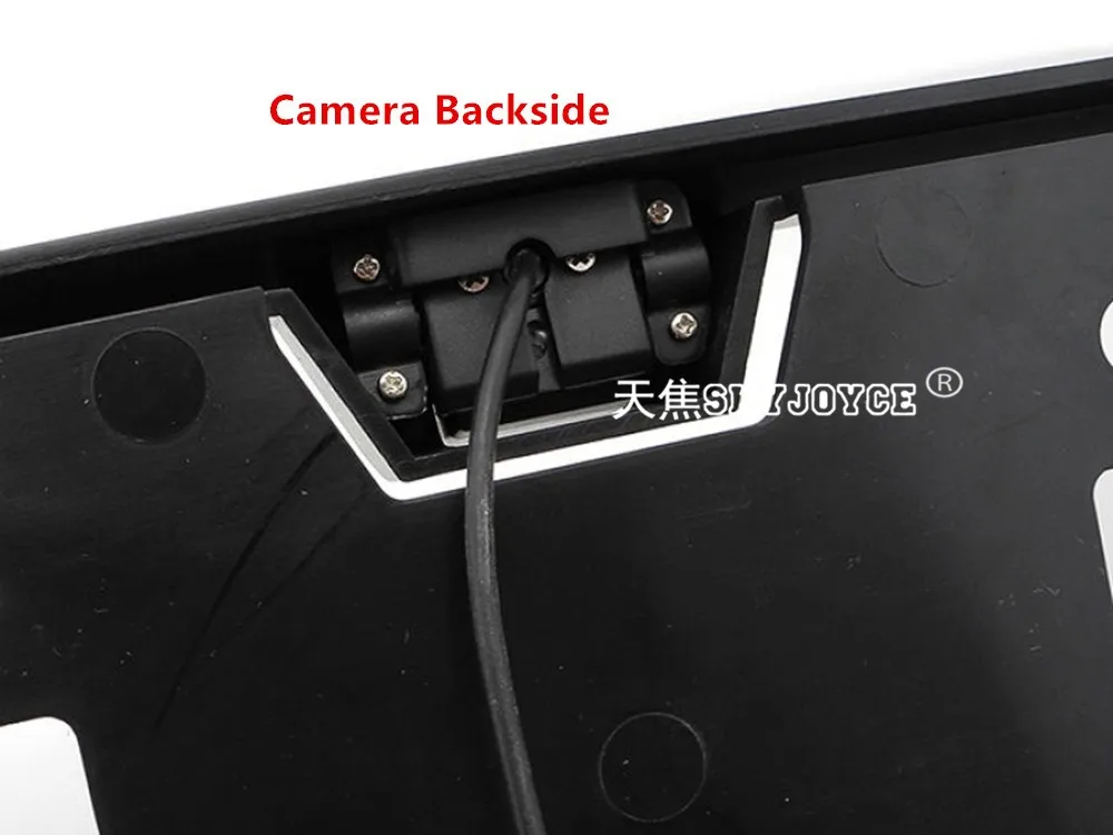 Black  Silver CCD HD rear view camera Lada Granta Kalina Largus Priora car camera Russia European license plate frame camera  (12)