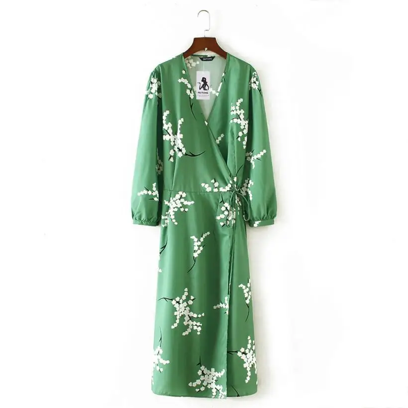 

Kimono Cardigan Long Sleeve Blouse Belt Floral Print Kimono Long Women Summer Beach Cover Plus Size Women Shirts #410