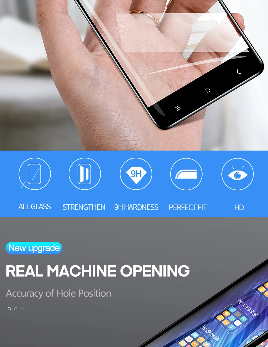 H& A защитное стекло на для Xiaomi Redmi Note 4 4X 9D полностью изогнутые края для Redmi Note 4 глобальная версия пленка из закаленного стекла