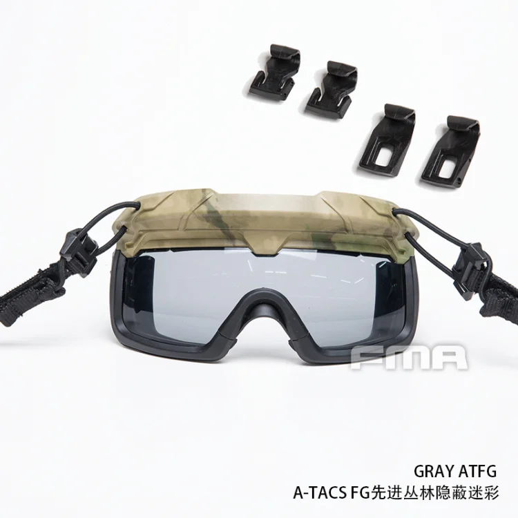 Tactical Helmet Safety Goggles GRAY Tactical riot goggles FOR all ARC guides with OPS-CORE specs Helmet - Цвет: ATFG