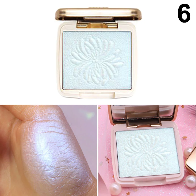 06 Highlighter палитра пудры мерцающий стойкий контурирующая пудра для макияжа лица Прямая поставка - Цвет: 06