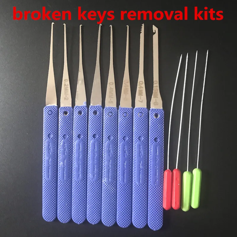 KLOM Broken Key Extractor Locksmith Tools Key Remove Hooks Lock Repair Tool Kit