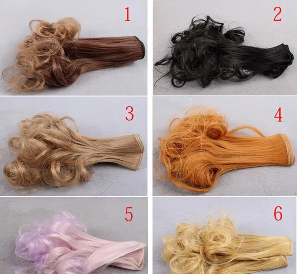 Кудрявые DIY кукольные волосы для куклы Blythe парик 1/3 1/4 BJD SD волнистые ручной работы
