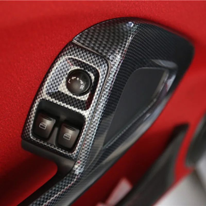 Для smart fortwo 2009-2014 украшение интерьера выход авто Стайлинг Аксессуары руль ABS автомобильные наклейки 3D