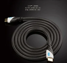 GoSo Professional Gold Plated HDMI M/M 1.4 Cable Premium HDTV 1080P 3D 4K Ultra HD Braided Wire for PC TV G409