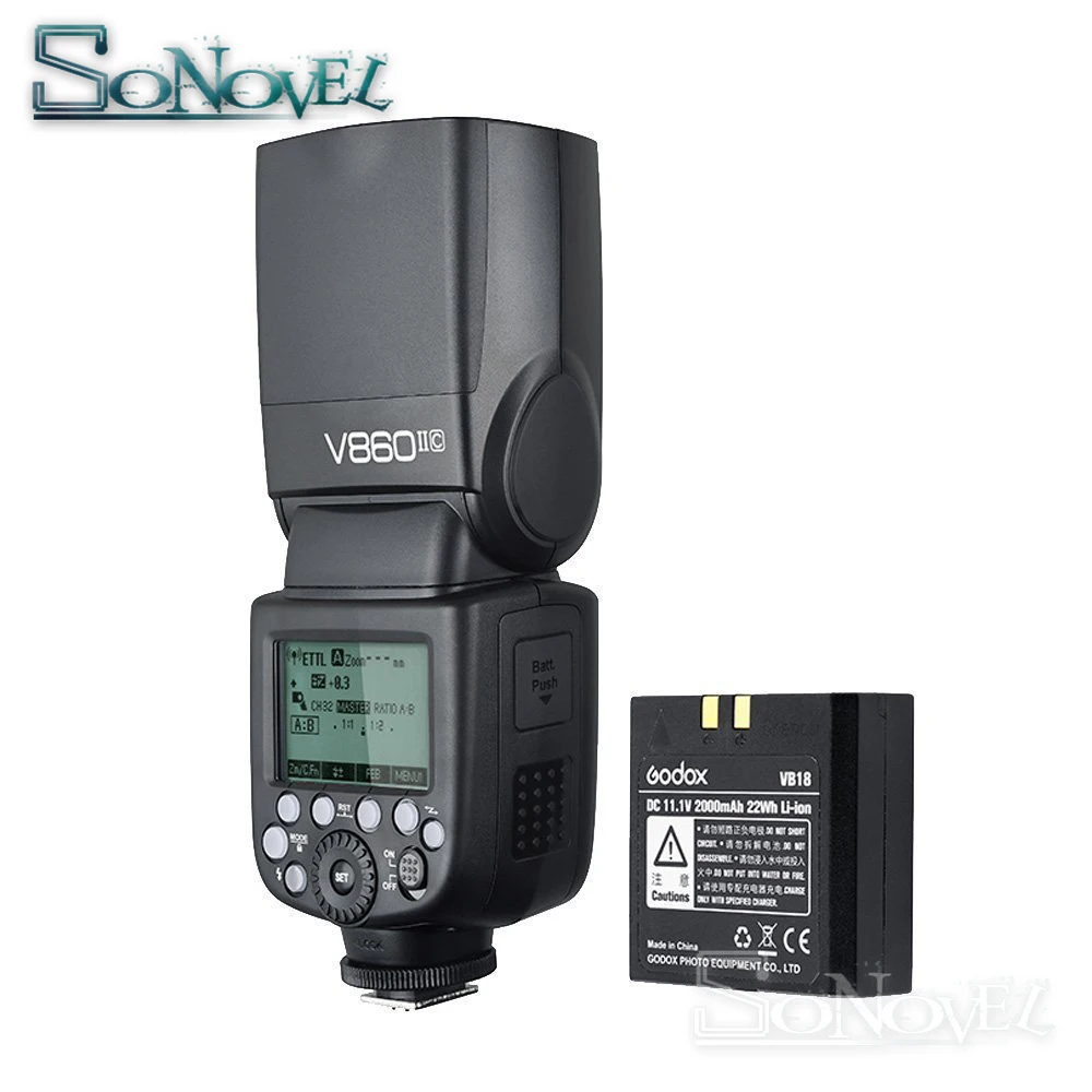 Godox Ving V860II C 2 4G HSS 1/8000 литий ионная батарея TTL вспышка для камеры + беспроводной