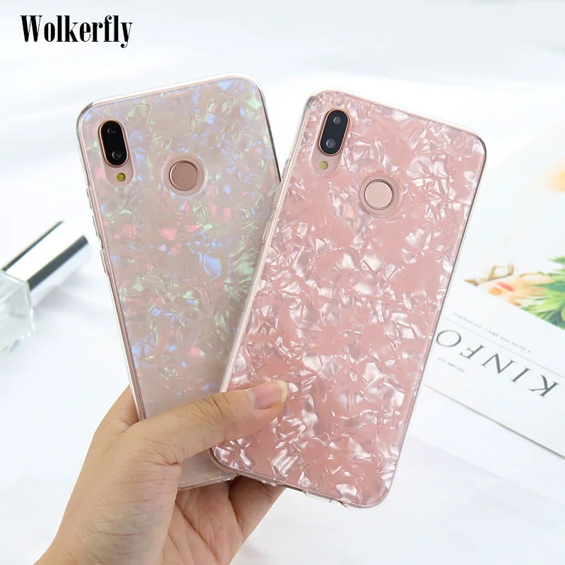 

Luxury Colorful Conch Shell Phone Case For Huawei P Smart Honor 8X 7C 7A 7X 9 10 Mate 20 10 P20 Pro Lite Nova 3 3i Y9 2018 Cover