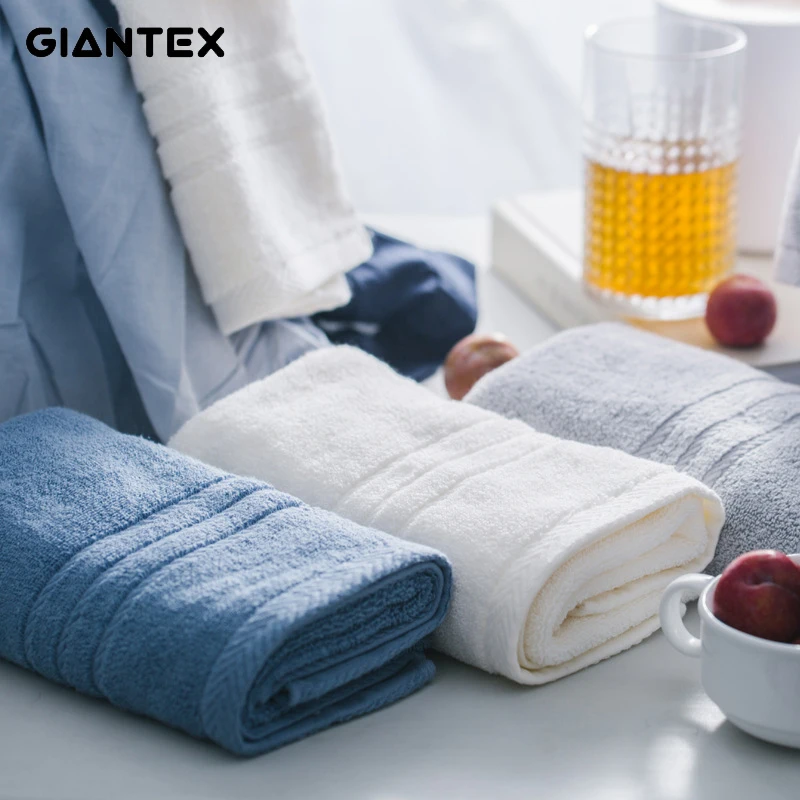 

GIANTEX 150g Soft Cotton Face Towel Super Absorbent Bathroom Towels For Adults 40x90cm toallas serviette recznik handdoeken