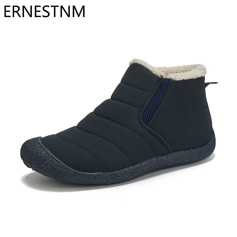 

ERNESTNM Platform Boots 2019 Women Flat Boots Autumn Winter Keep Warm Ankle Boots Lace Up Booties Comfortable Zapatos De Mujer