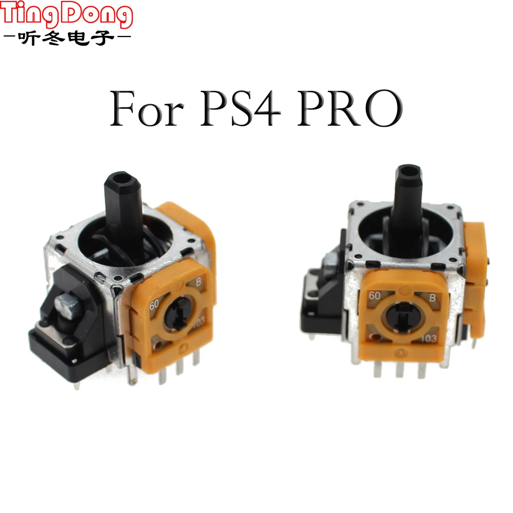 TingDong тонкий контроллер для Sony Dualshock 4 PS4 PRO 3 контактный 3d Рокер ось джойстика