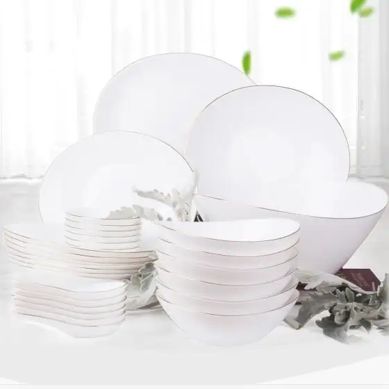 

Kitchen dinnerware sets drinkware chinabone ceramic dinner tools