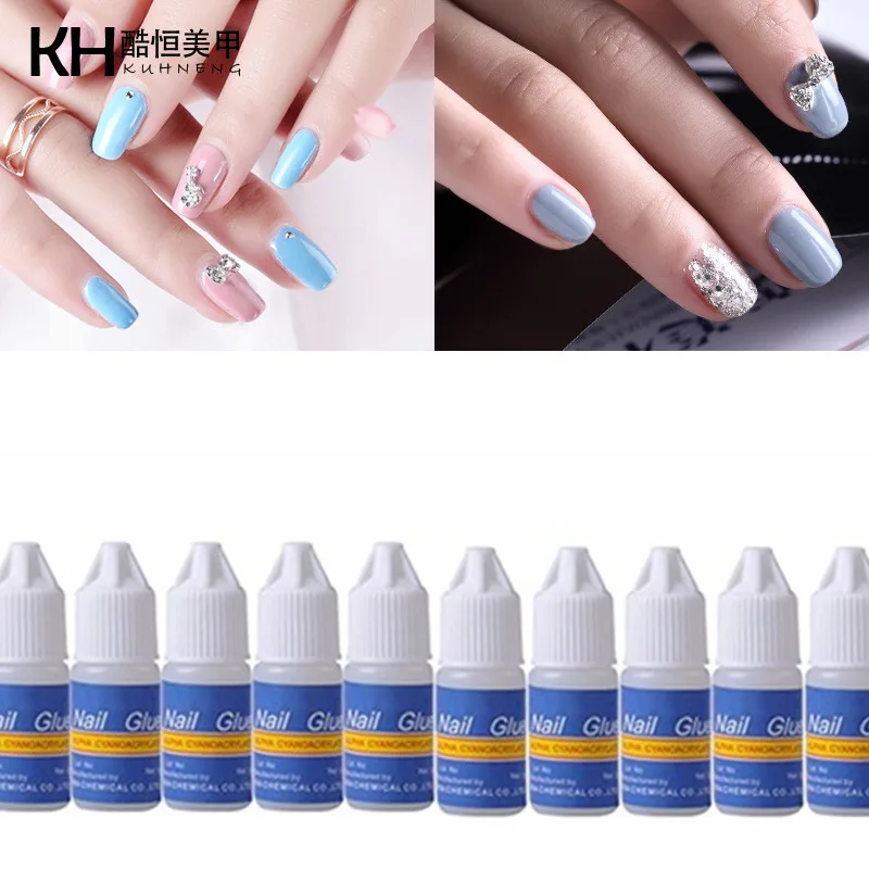 

10 Pcs 3g Adhesive Glue Professional Acrylic Nail Art Tips Decor Manicure Tool In Stock Fast Shipping bbo
