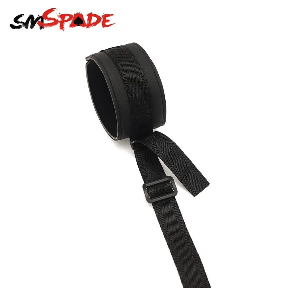 Черная система бондажа Smspade под кроватью Набор фиксаторов для БДСМ наручники и