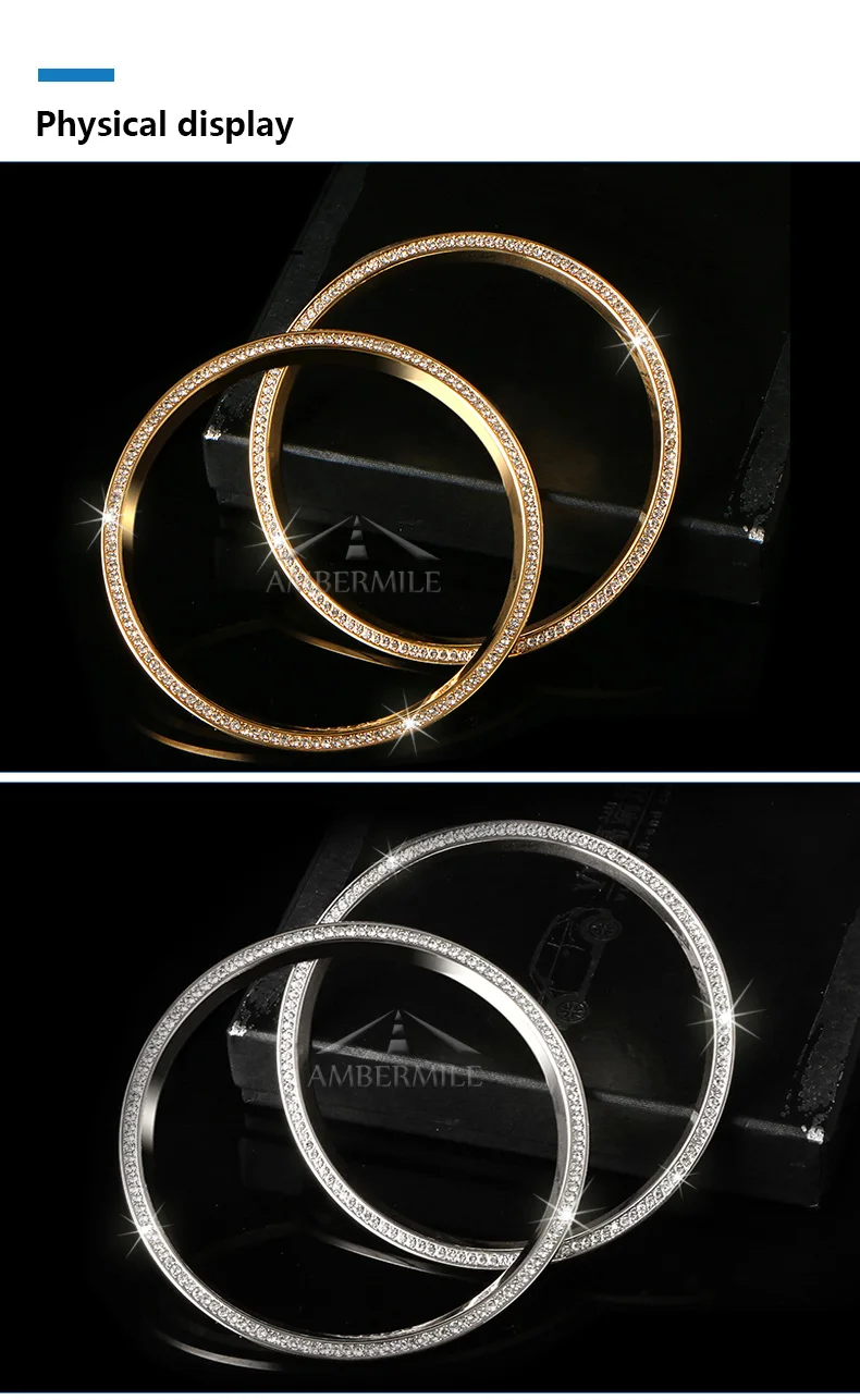 2pcs Car Door Stereo Speaker Decorative Ring Circle Audio Covers for BMW Mini Cooper F55 F56 Accessories Car Styling (3)