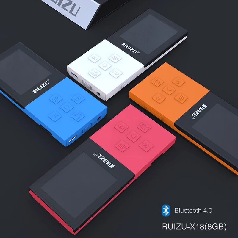 

RUIZU X18 Original 8G Sport mini MP3 Player Bluetooth 4.0 2018 Lossless Recorder FM Radio Music Player Support 64G TF Card