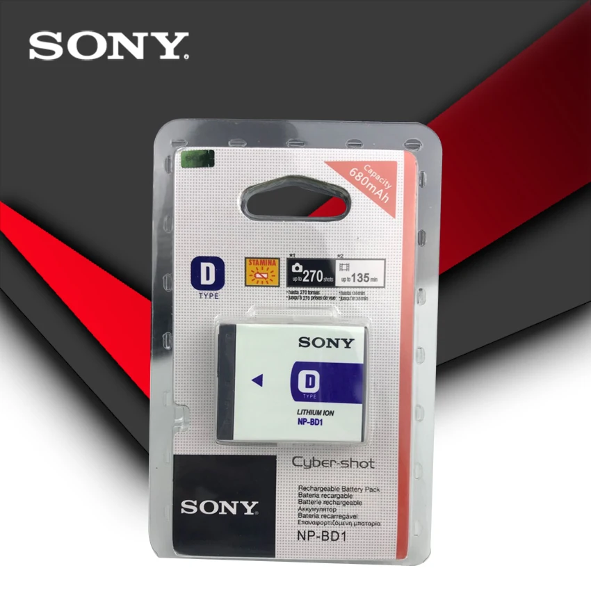Оригинальная фотовспышка Sony NP BD1 FD1 аккумулятор для фотоаппарата DSC T300 TX1 T900 T700 T500