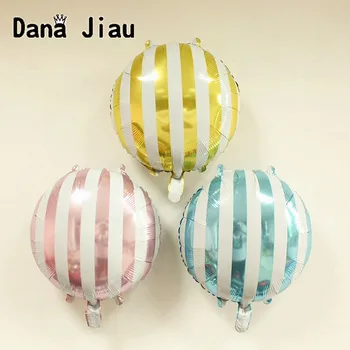 

18inch pink/yellow/bule ball aluminium foil Balloon birthday party Decoration summer cake theme Partys inflation air ballon toy