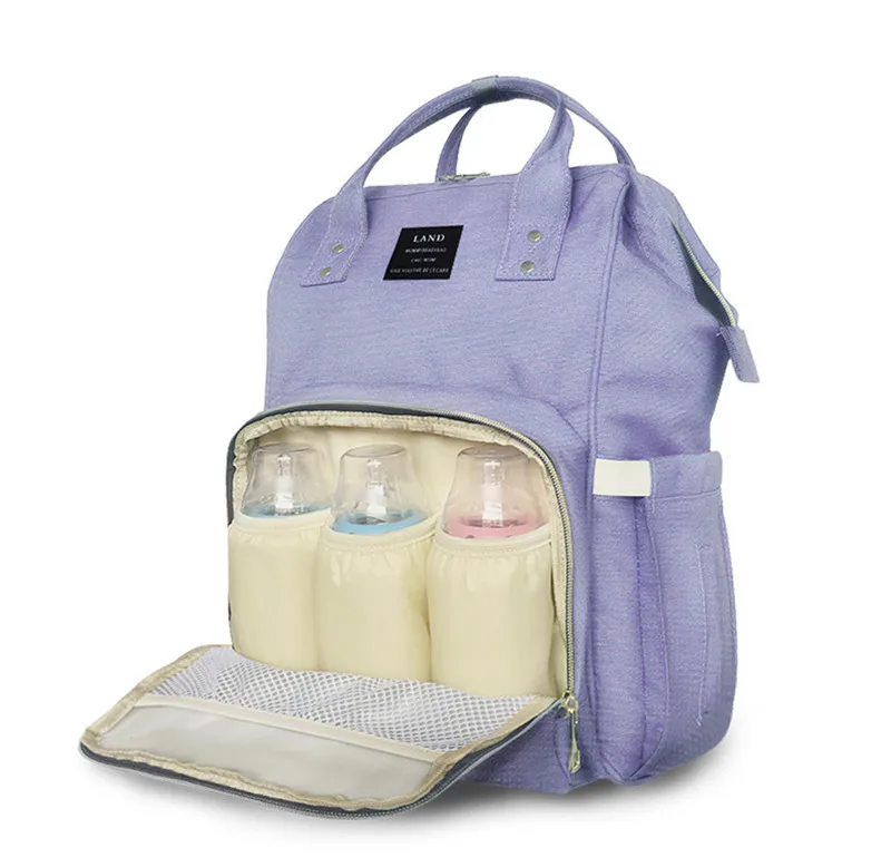 Upgraded Version Mummy Backpack Baby Diaper Bags For Mummy Stroller Fashion Shoulder Mummy Bags Multi-functional Large-Capacity 12