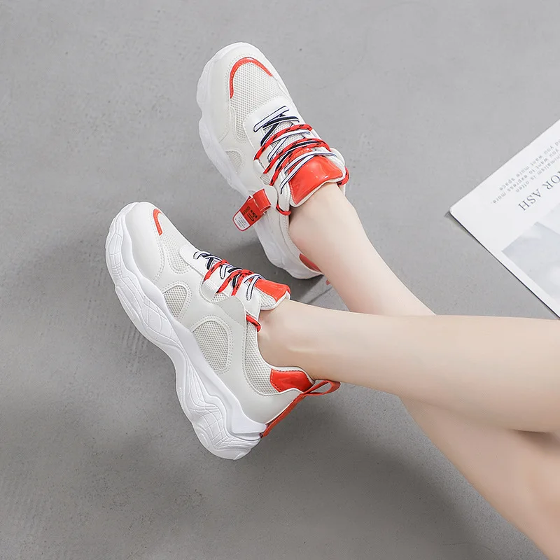 Woman 2019 Network Noodles Ventilation Shoe Woman Increase Leisure Time Small White Shoes Woman Tide Zapatos De Mujer Sneakers Woman 2019 Network Noodles Ventilation Shoe Woman Increase Leisure Time Small White Shoes Woman Tide Zapatos De Mujer Sneakers