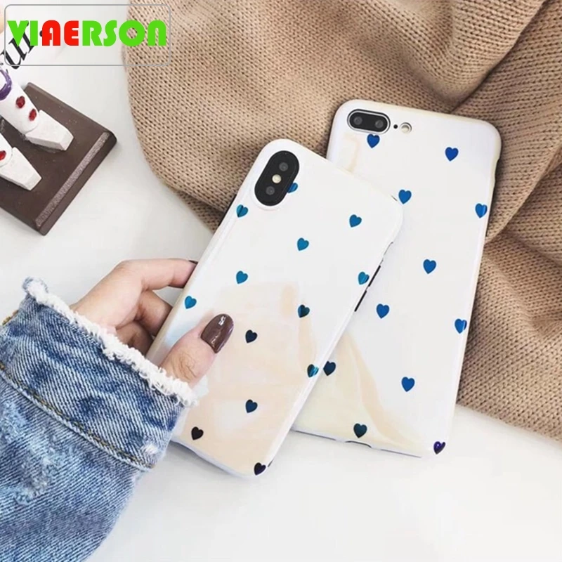 Laser Blu-ray White lily Love Heart Phone Case For iPhone 6 6S 7 8 Plus X Soft TPU Back Cover Coque | Мобильные телефоны и
