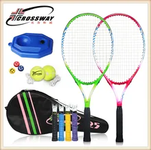 Фотография CROSSWAY Tennis Racket High Quality Light Weight Tough Children Tennis Racket Student Beginner Tennis Ball Game fitness new 025