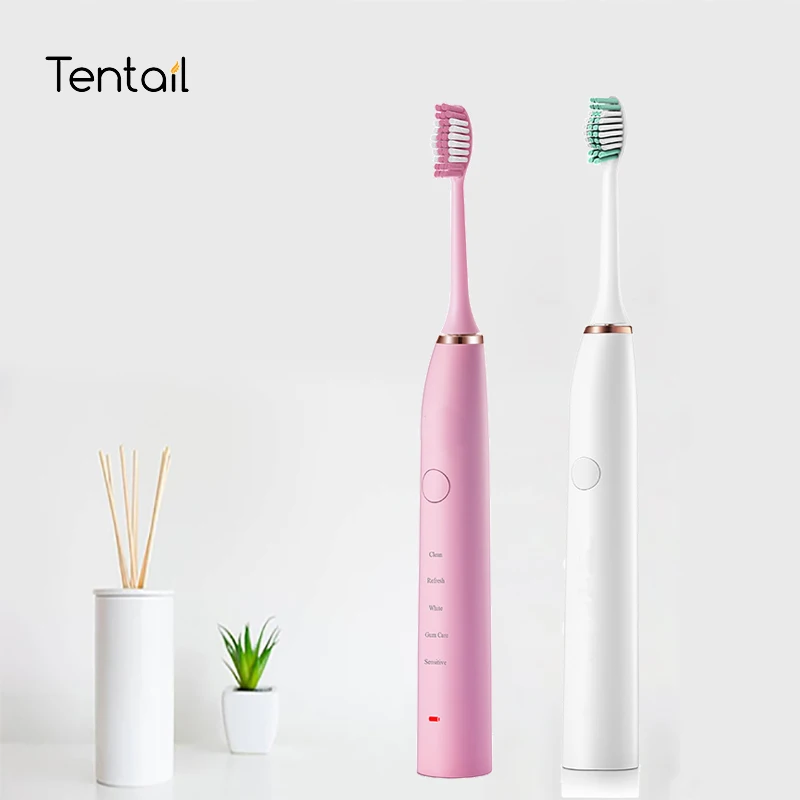 

Adult Electric Toothbrush Tooth USB Charging Sound Wave Toothbrush Intelligent Waterproof Timer
