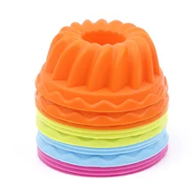 6,5*3 см 12 шт./лот в форме тыквы 3D чашки для торта силиконовая форма для кексов формы для печенья инструменты для выпечки Хэллоуин украшения торта инструменты