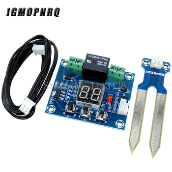 

XH-M214 Humidity Controller Soil Sensor Module 20-99%RH Automatic Control Irrigation Computer System Red Digital Display Module