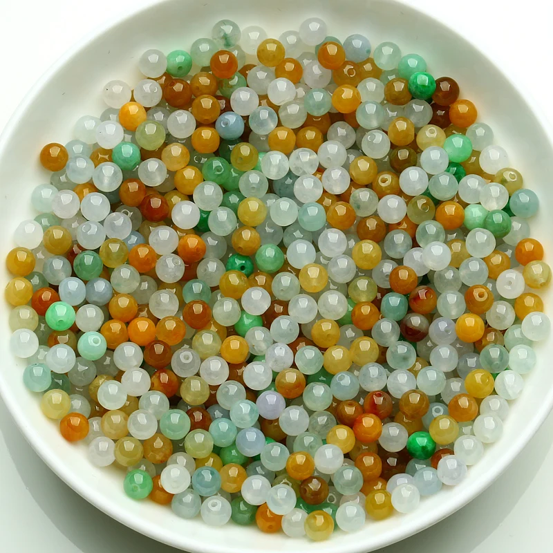 Genuine 5mm emerald beads loose wholesale natural color Ock a cargo three parts DIY accessories - Liu Fei | Дом и сад