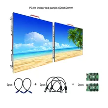 SMD2121 Крытый P3.91 арендный сценический светодиодный дисплей 500 мм x 500 мм Led видео настенная панель экран для церкви с черным светильник