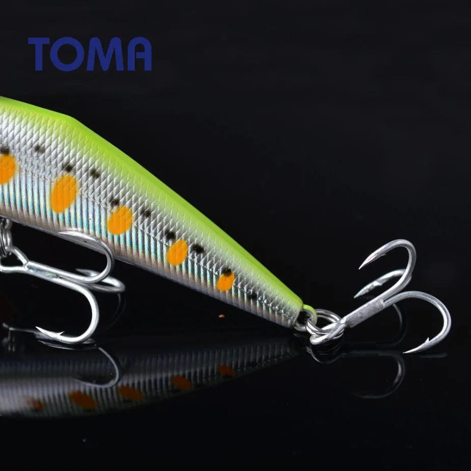 TOMA 85F Minnow Fishing Lure 85mm 15g Floating Hard Baits Iscas Artificial Minnow Wobbler Bass Pike Bait Fishing Tackle