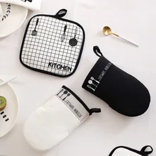 Дизайн ложки вилки изоляции перчатки Скандинавском стиле микроволновая печь анти-горячий перчатки толщиной изоляции выпечки перчатки