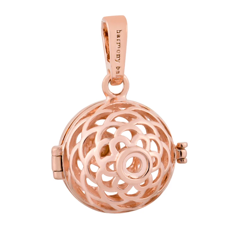 

Rose Gold Color Harmony Ball Jewelry Floating Pendant Wholesale 18*16mm Fashion Jewelry Angel Caller Pendant For Women H94-18