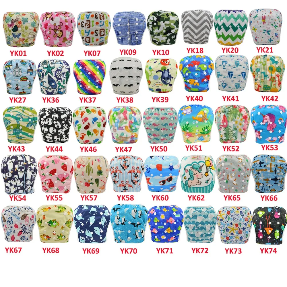 

Ohbabyka 50pcs/lots Reusable Baby Swim Diaper Size Adjusted Pool Pant Unisex Boys Girls Swimming Diaper for Kids Summer Swimwear