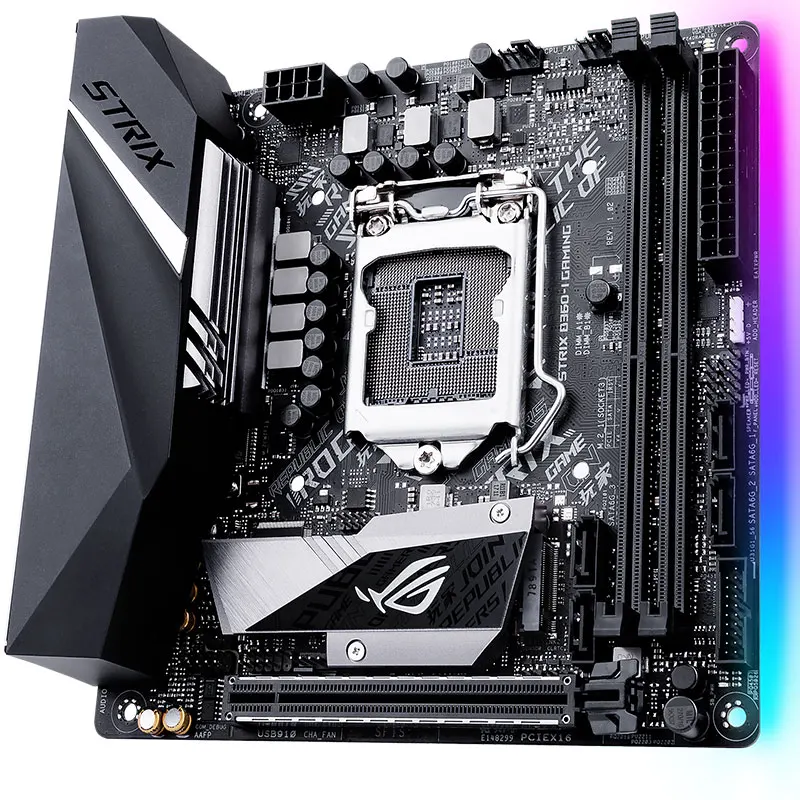 Asus ROG STRIX B360-I игровая материнская плата для настольных ПК Intel B360 чипсет Socket LGA 1151 Mini-itxматеринская плата